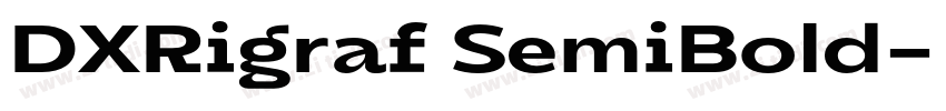 DXRigraf SemiBold字体转换